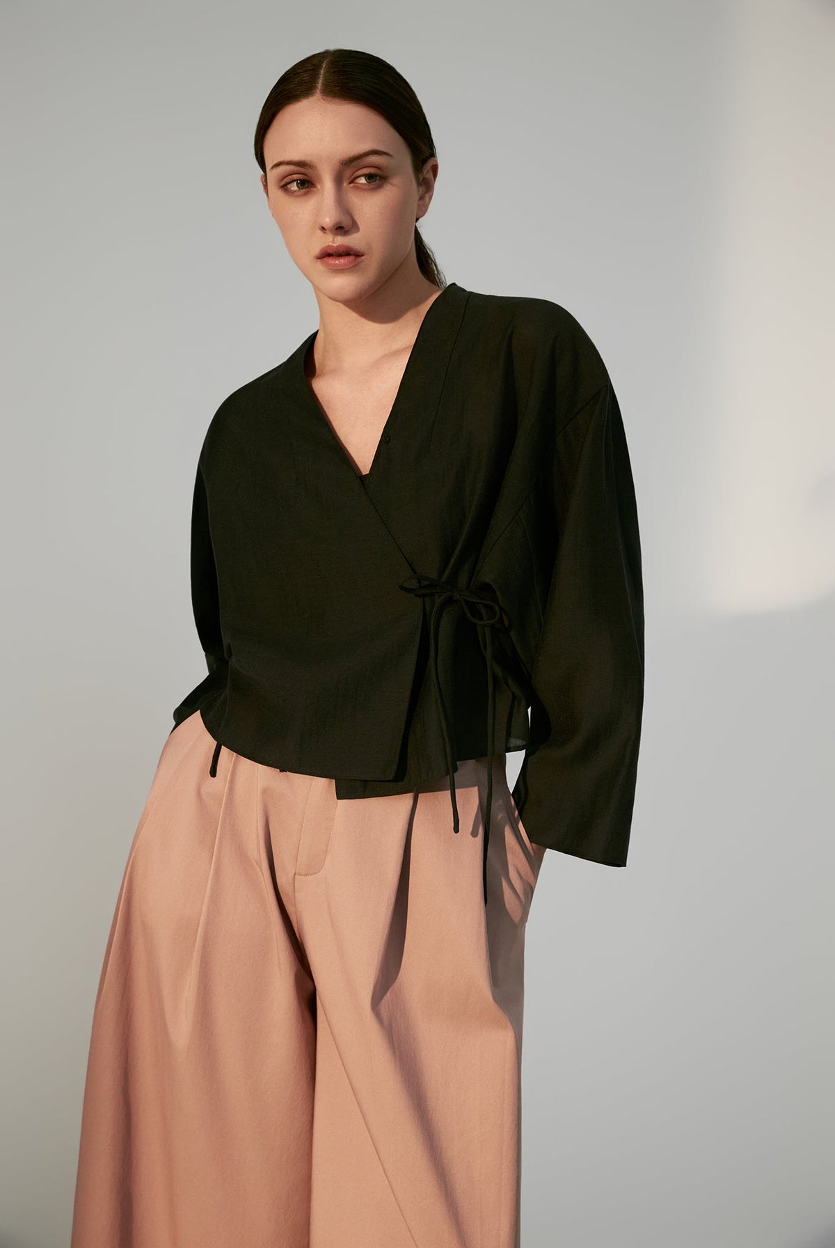 Kimono Wrap with Bat-winged Sleeves