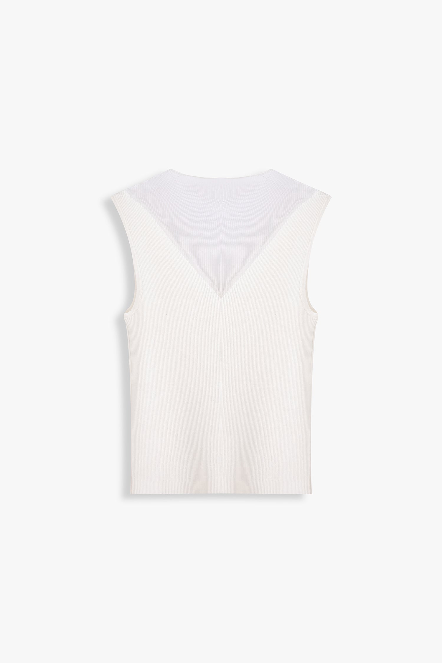 Becca Sleeveless Knit Top Contrast Yarn