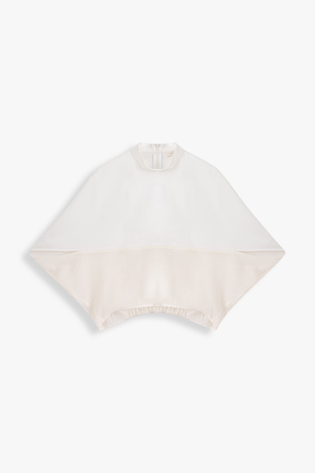 Tori Mixed Fabric Cocoon Top