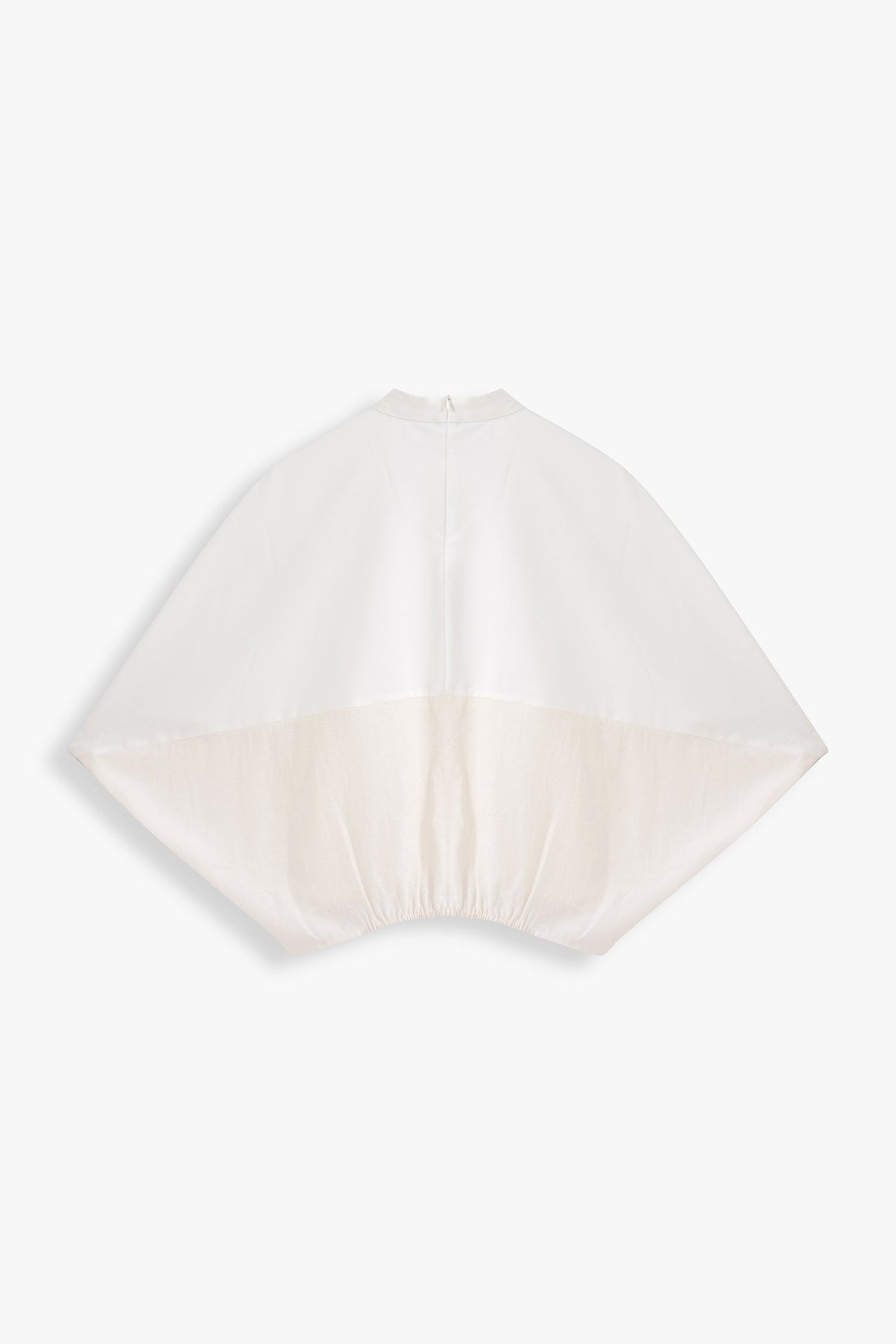 Tori Mixed Fabric Cocoon Top