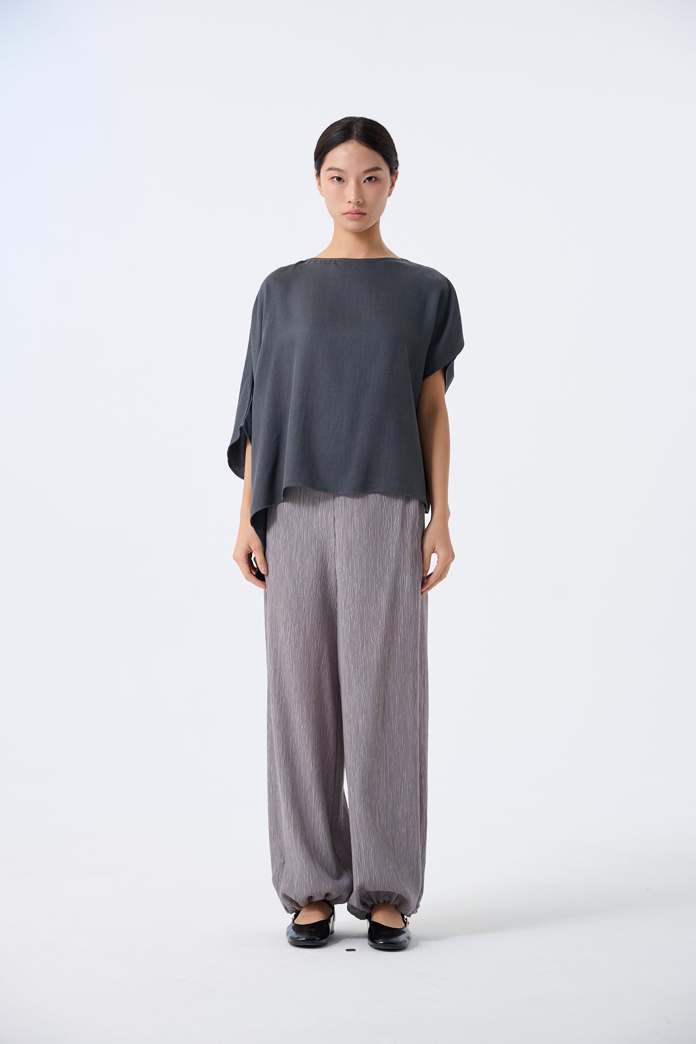 Zion Draped Batwing Poncho Top