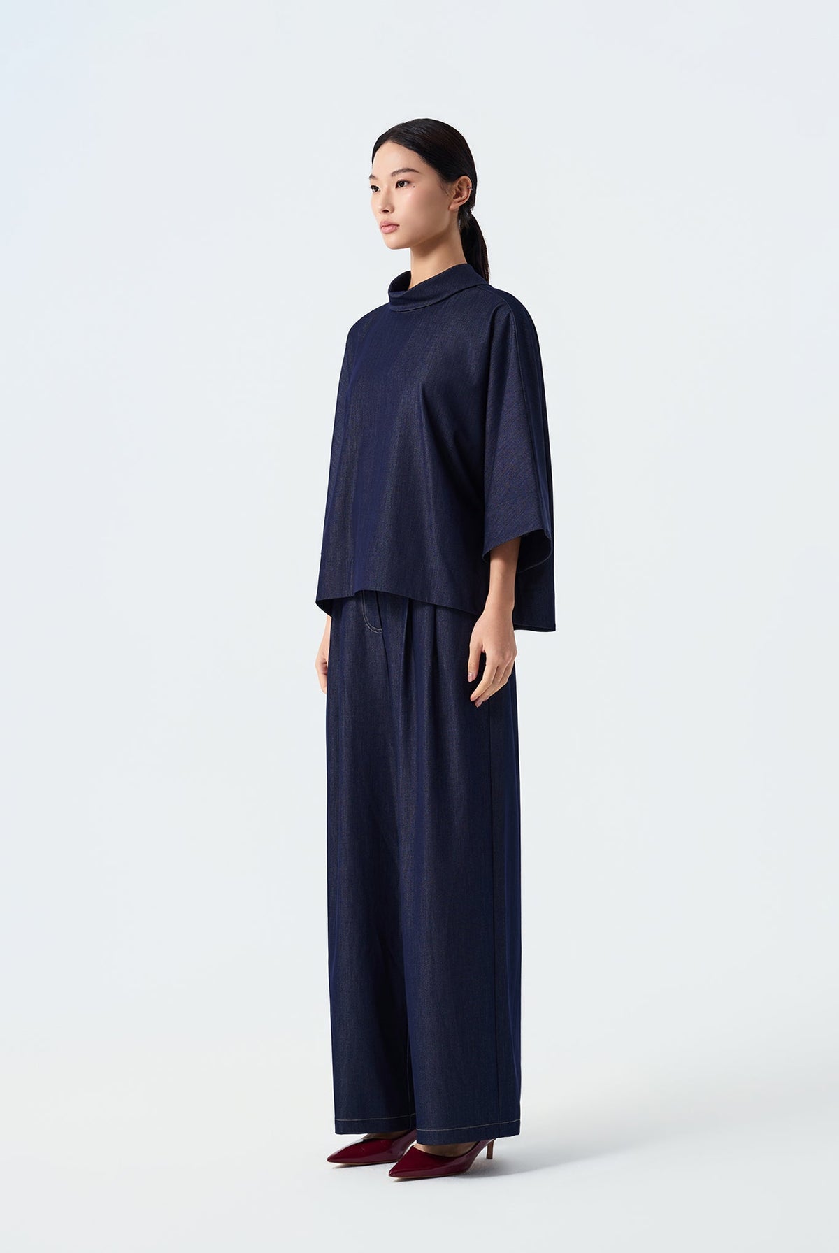 Callie Mock-Neck Dolman Top