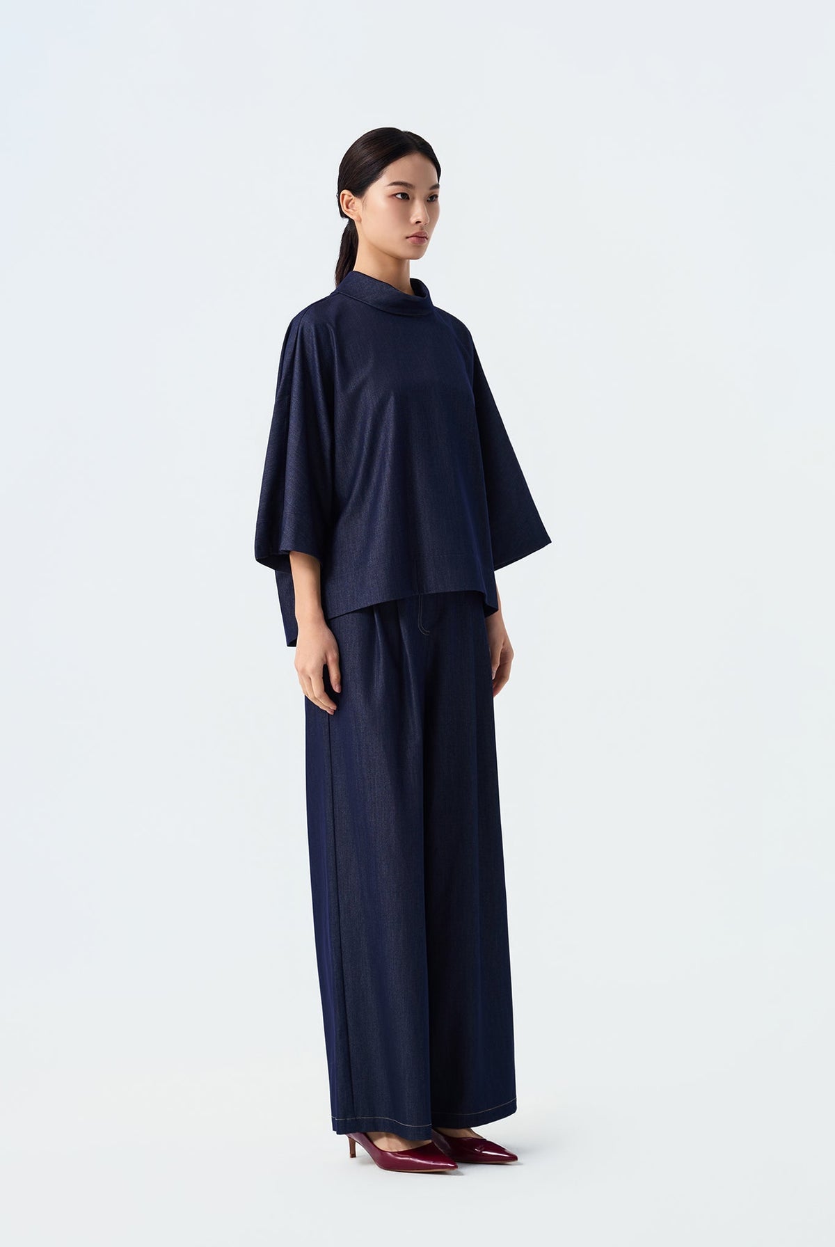 Callie Mock-Neck Dolman Top