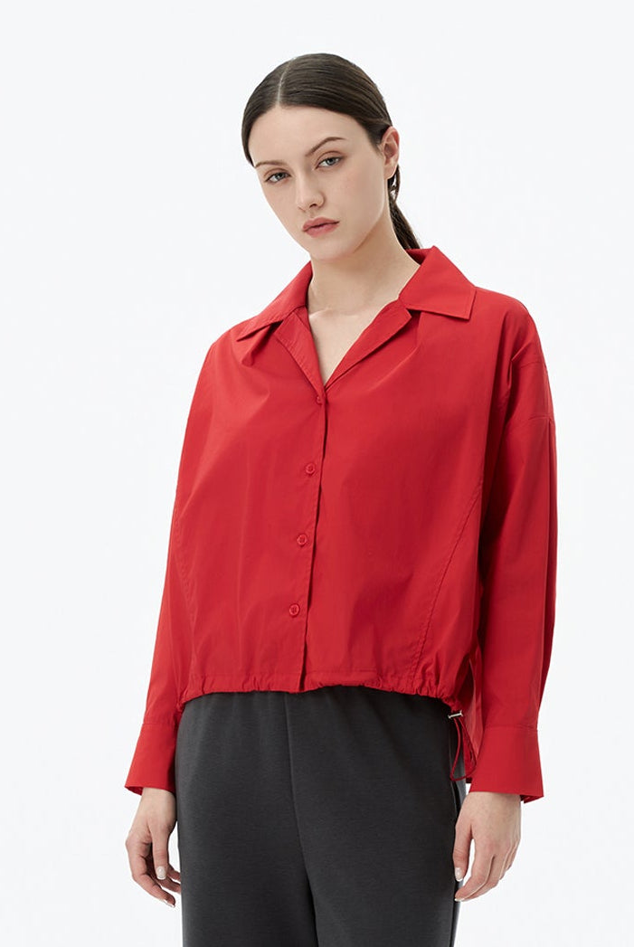 Open Collar Shirt Jacket