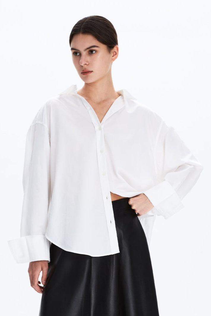 Boxy Long-Sleeve Shirt