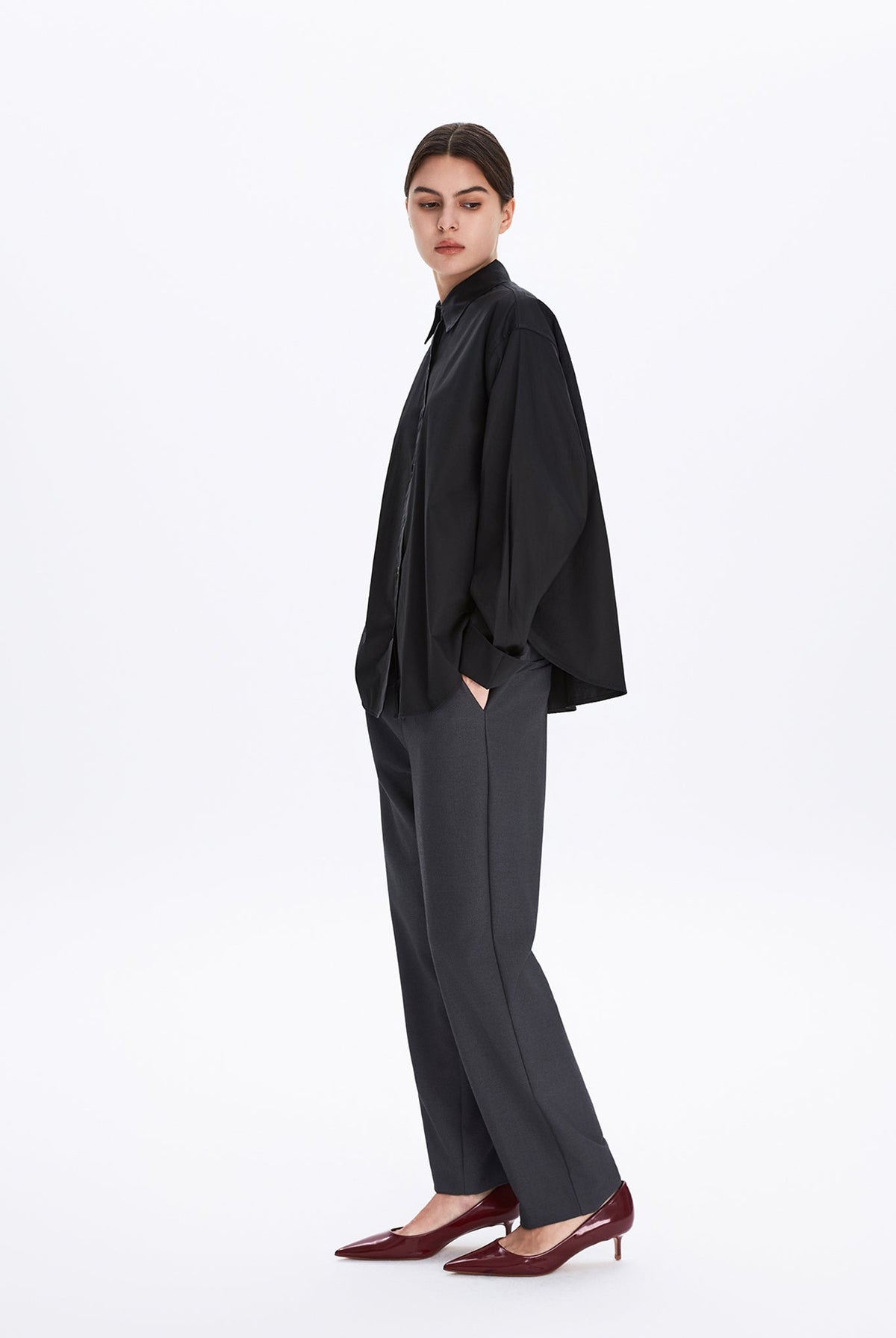 Boxy Long-Sleeve Shirt