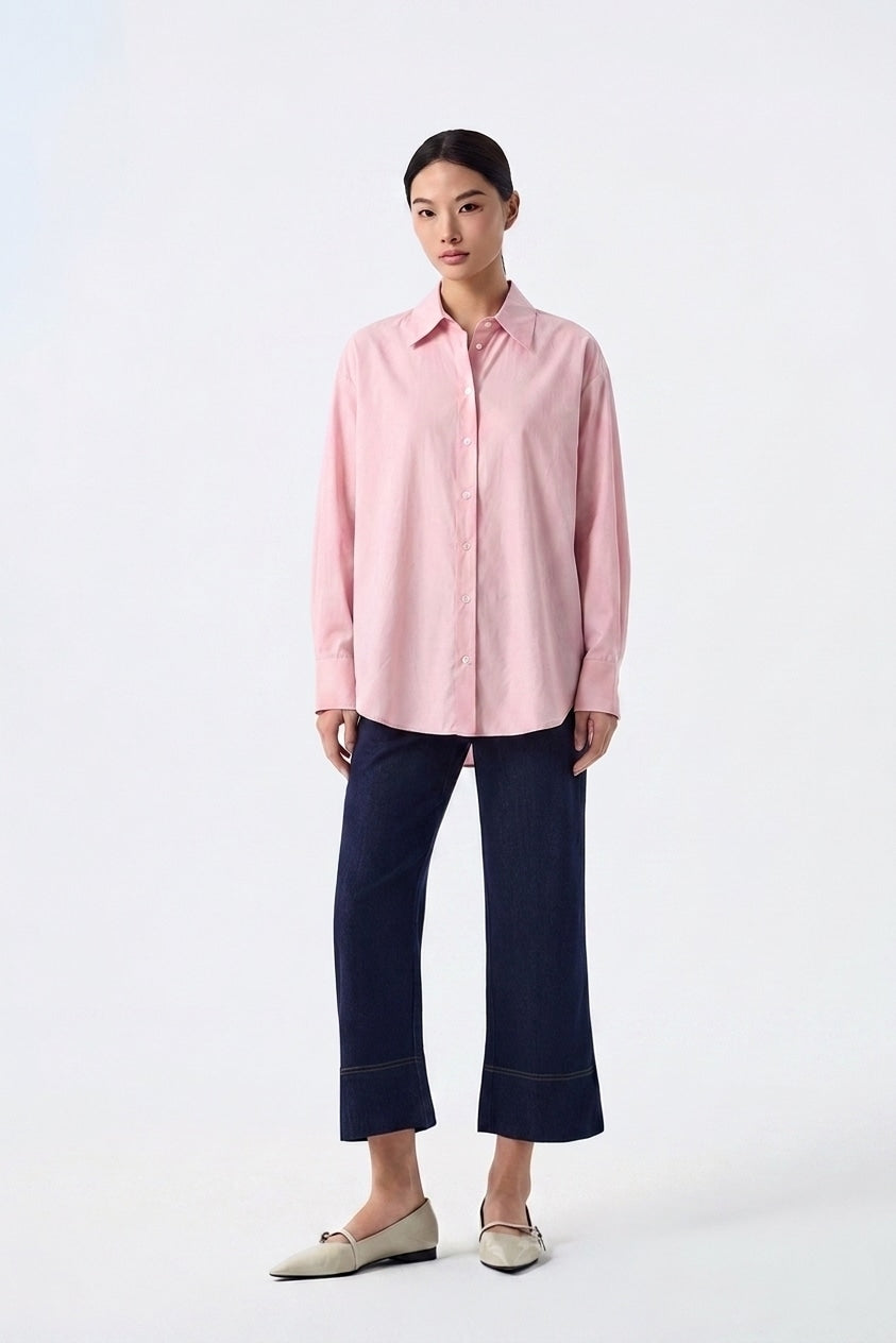 Boxy Long-Sleeve Shirt