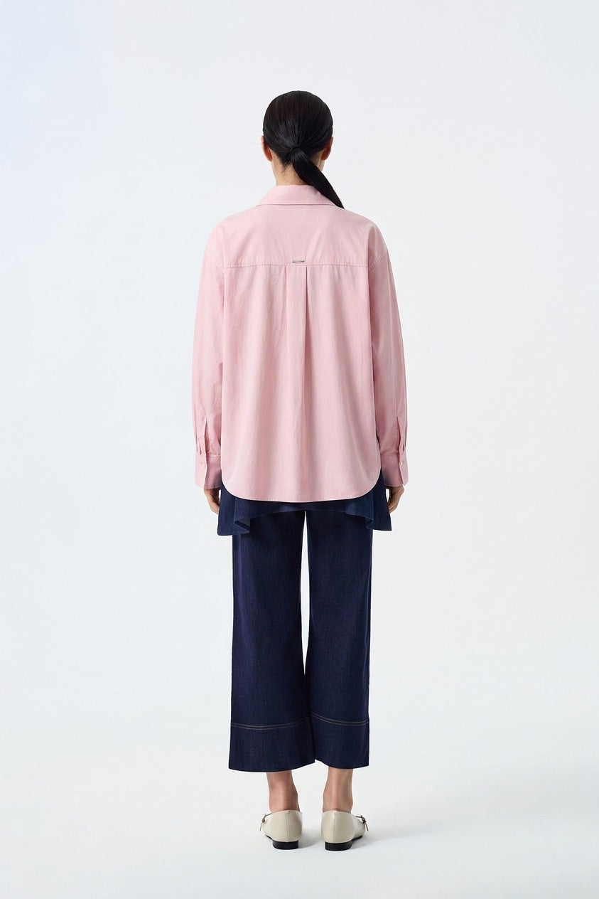 Boxy Long-Sleeve Shirt