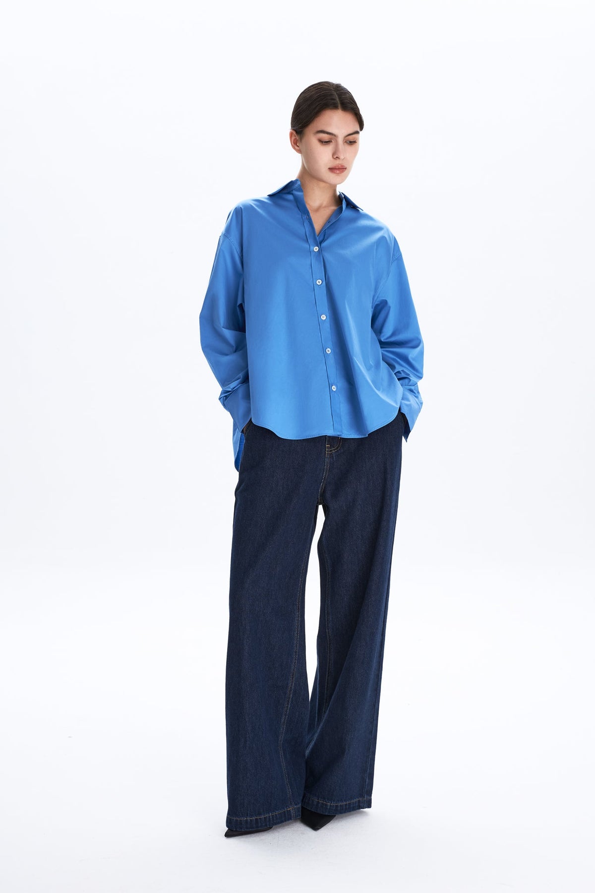 Boxy Long-Sleeve Shirt