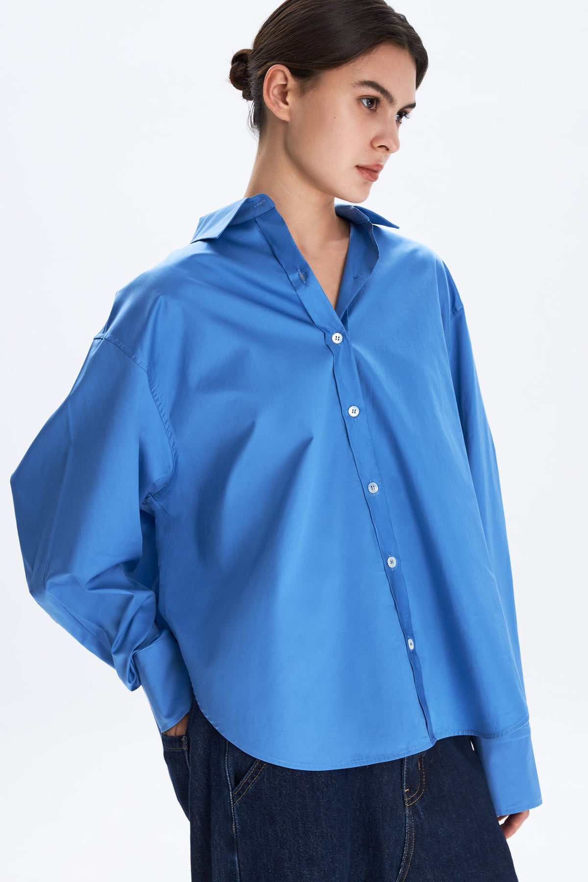 Boxy Long-Sleeve Shirt