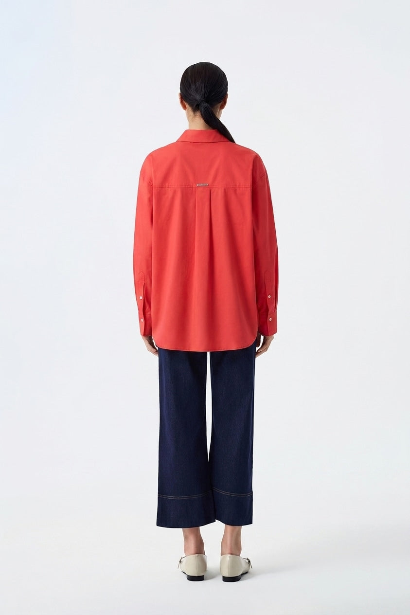 Boxy Long-Sleeve Shirt