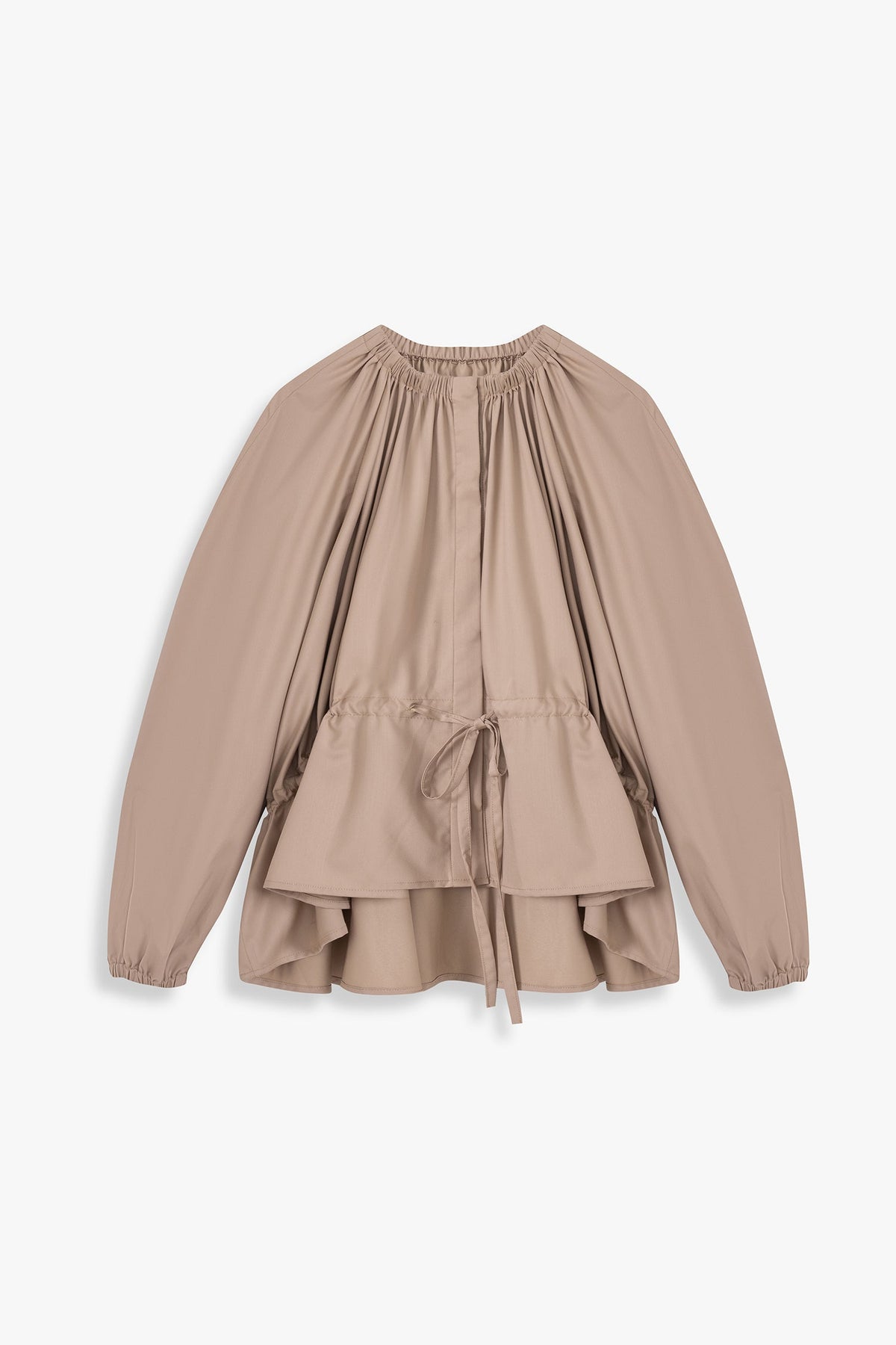 Rusched Neck Trapeze Top