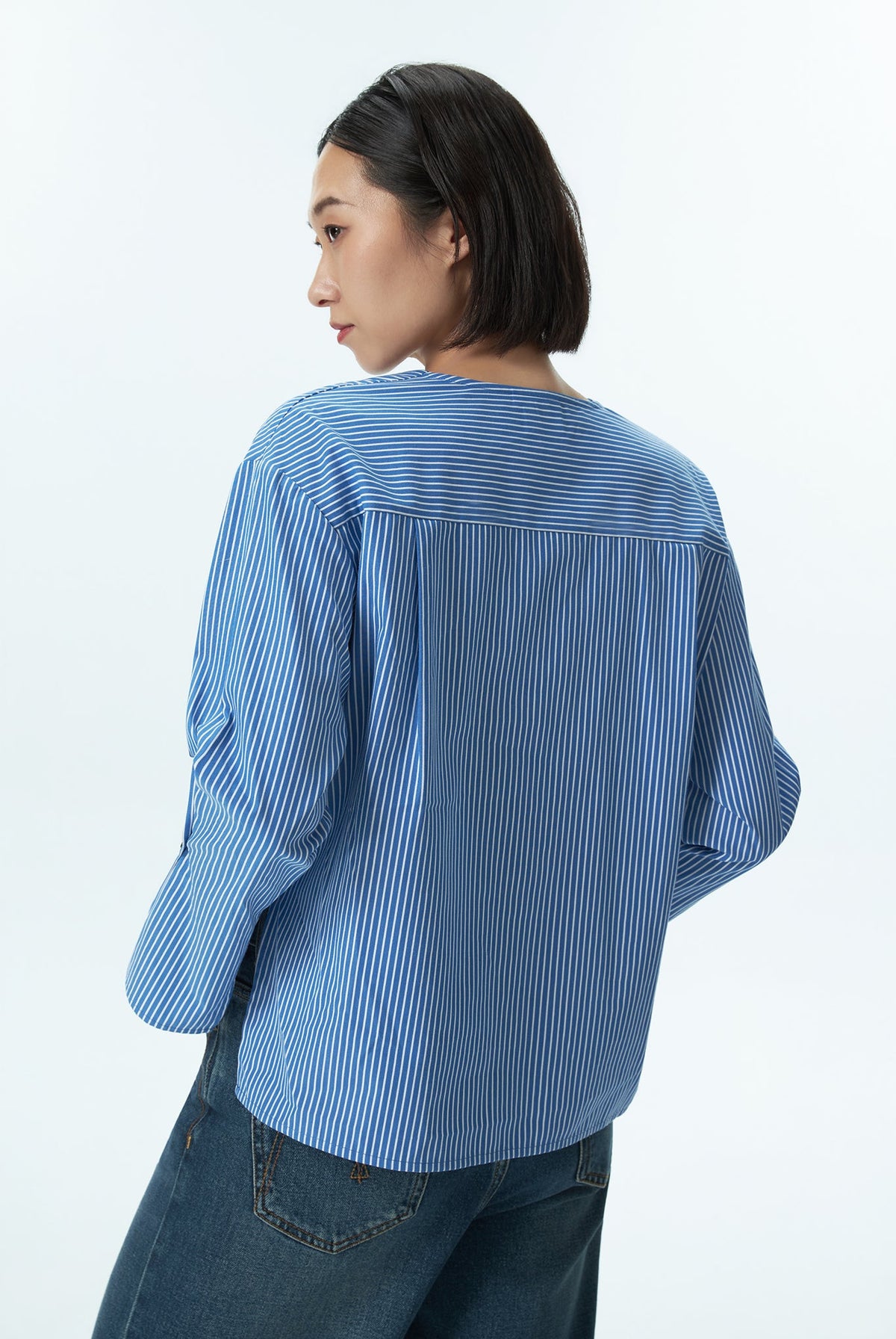 Open Front Long Sleeves Top