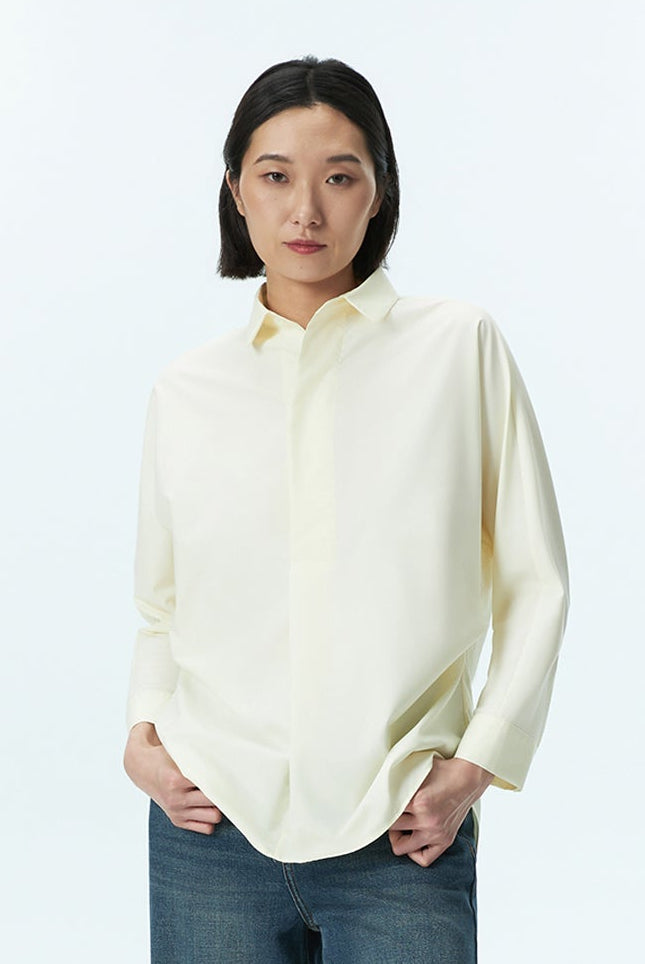 Dolman Sleeve Placket Shirt
