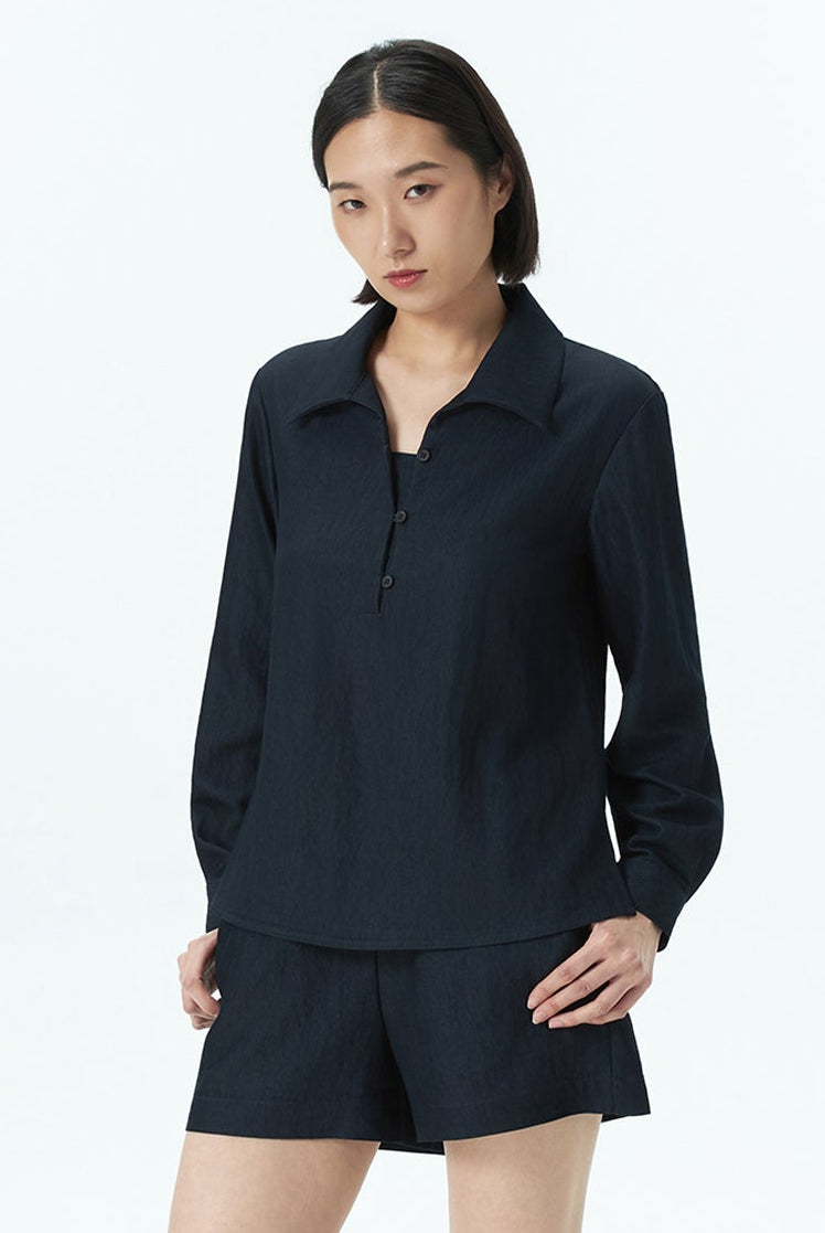 Half Placket Blouse