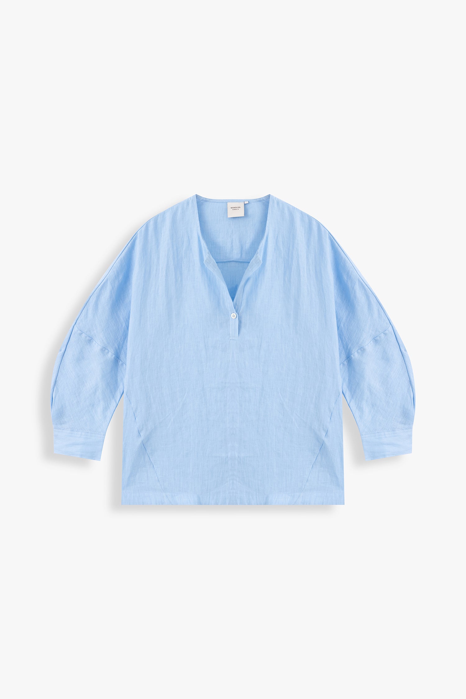 Ayla Linen V-Neck Pullover Shirt