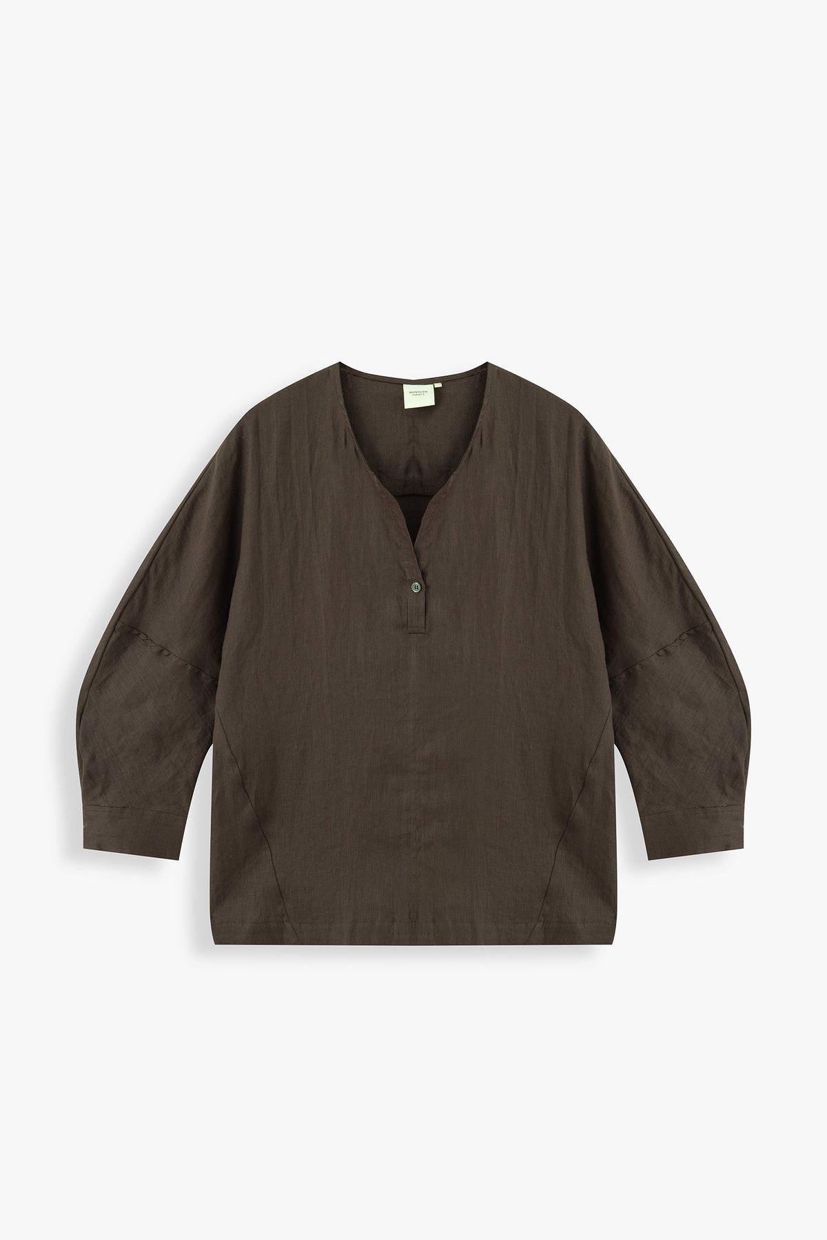 Ayla Linen V-Neck Pullover Shirt