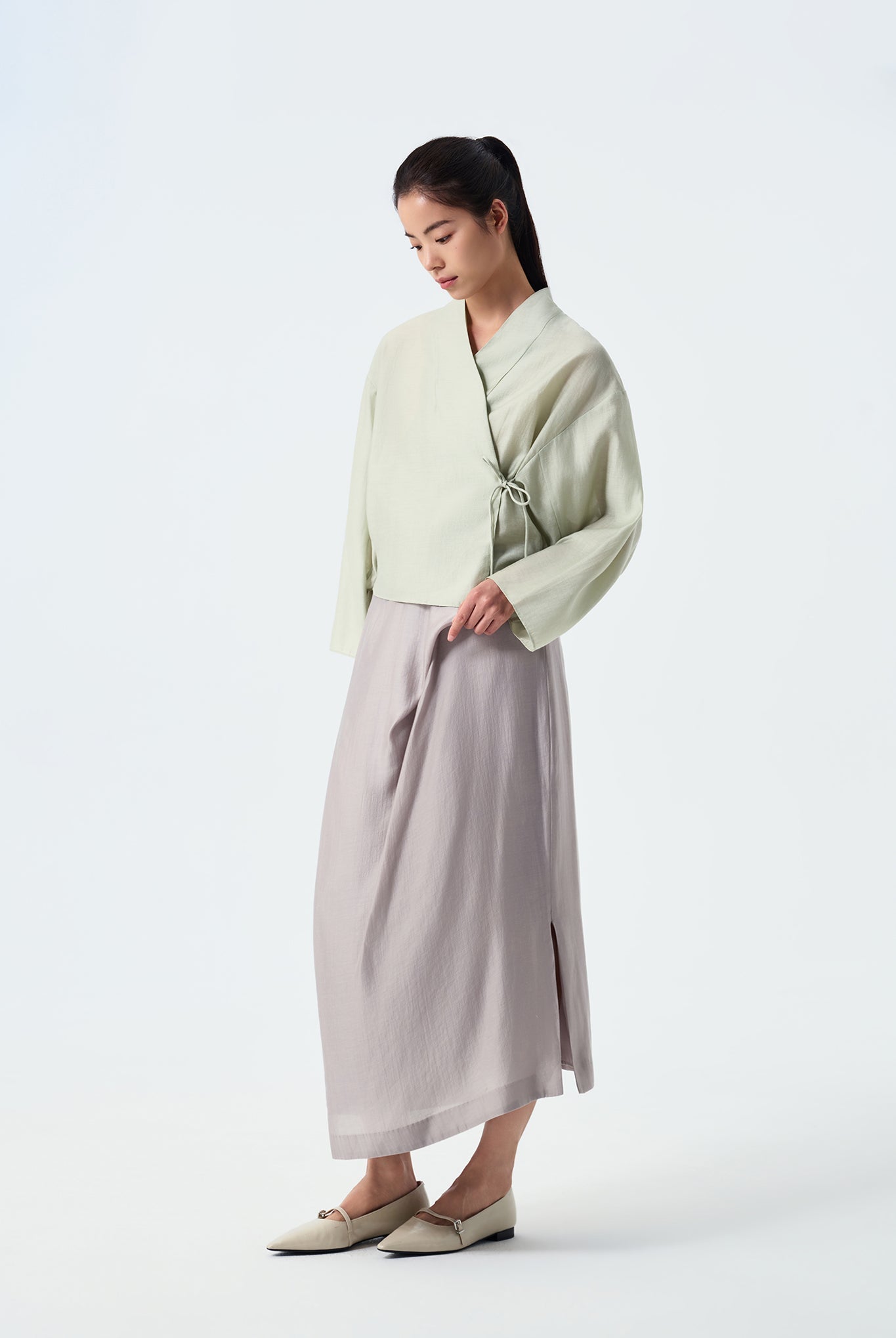 Anya Batwing Kimono Wrap Blouse
