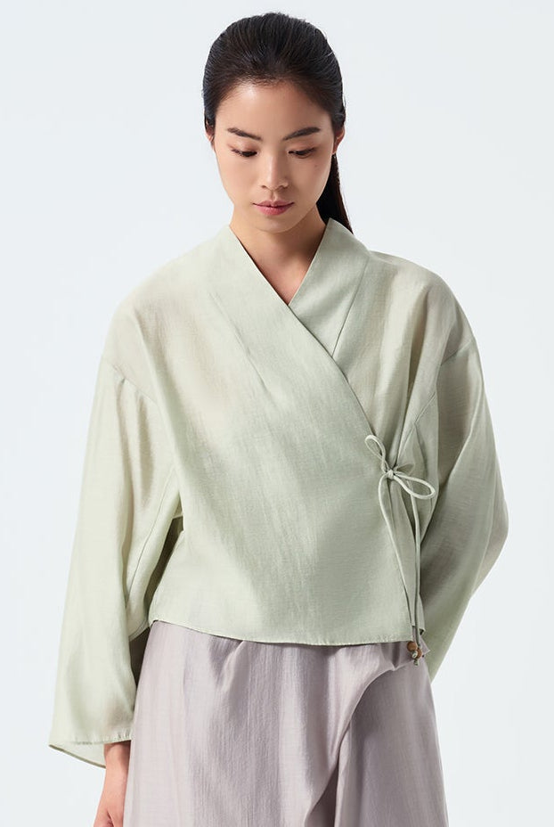 Anya Batwing Kimono Wrap Blouse