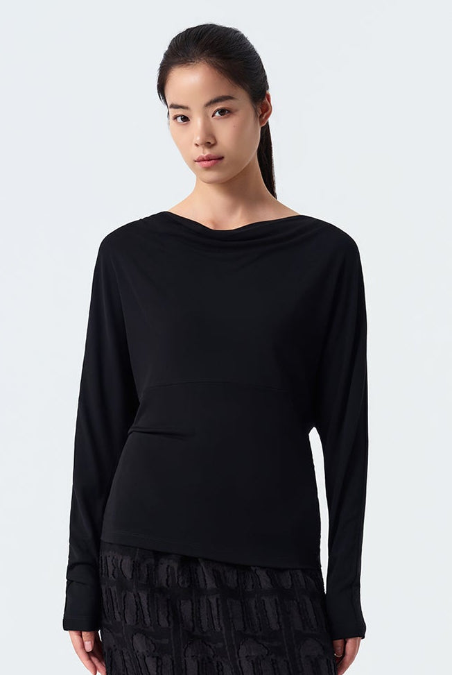 Kylee Cowl Neck Batwing Top