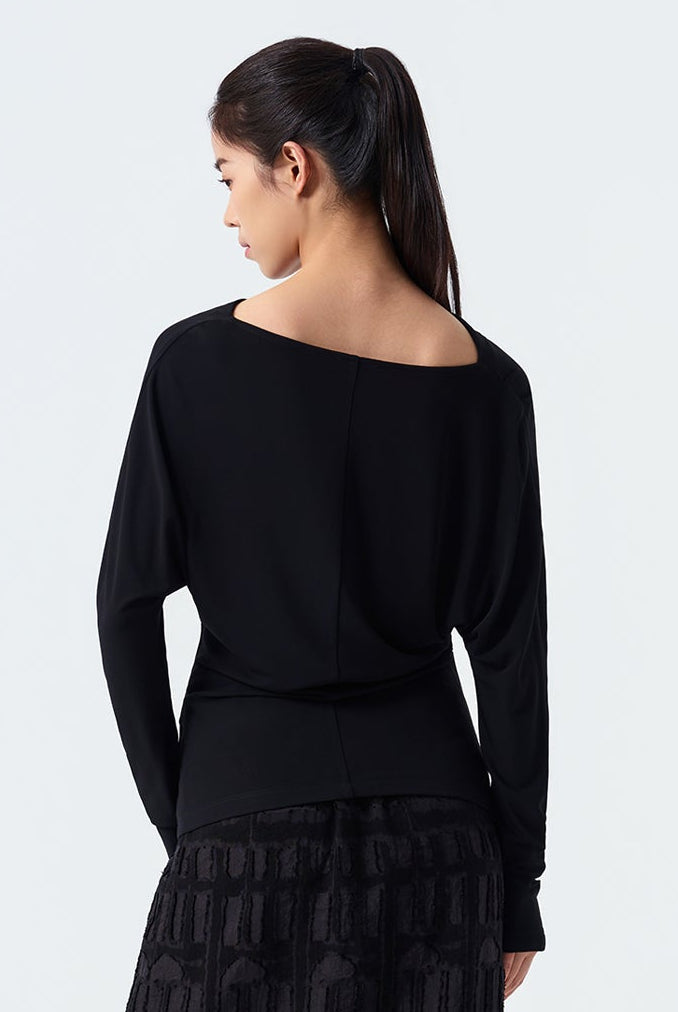 Kylee Cowl Neck Batwing Top