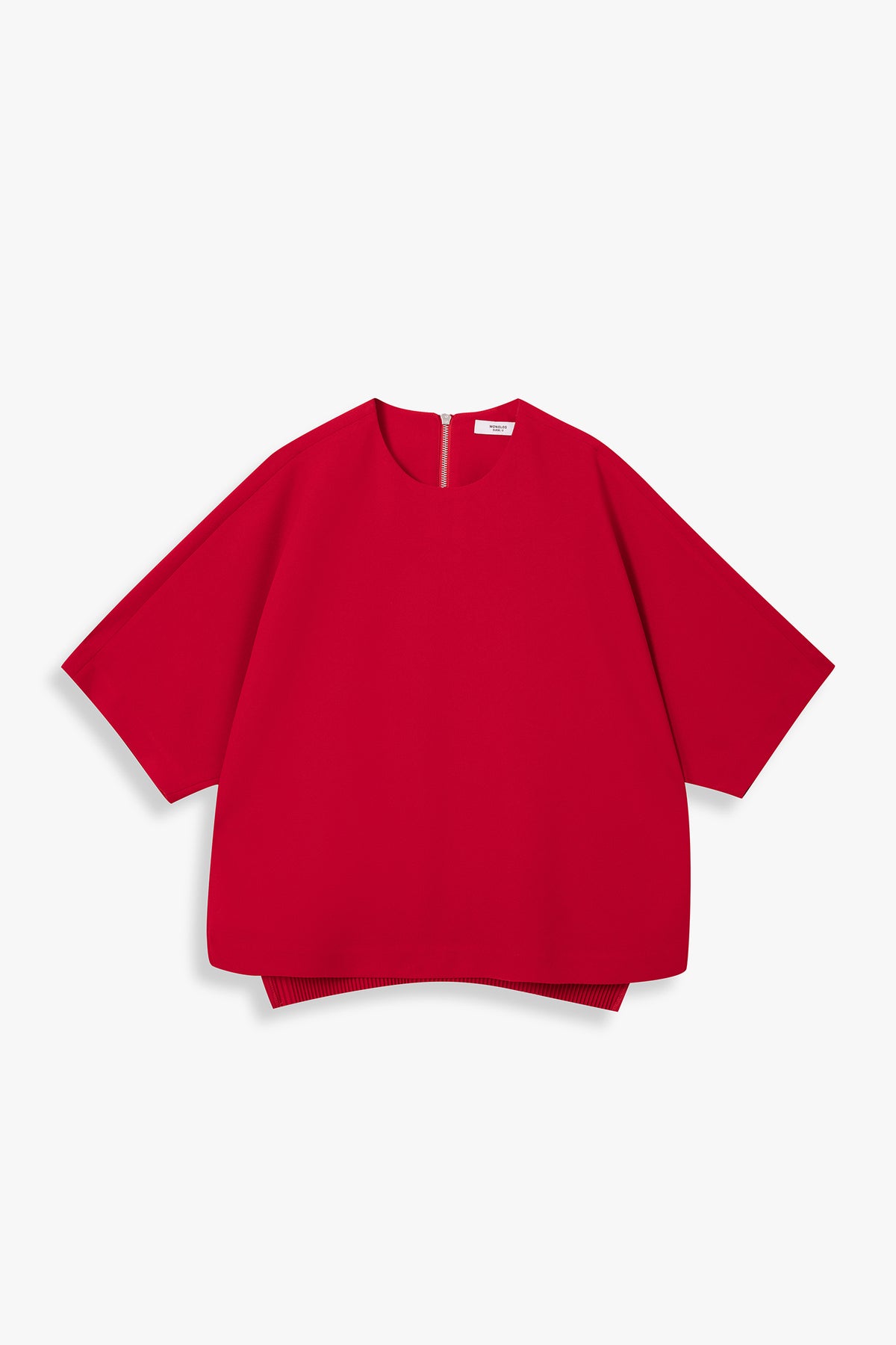 Back-Pleated Dolman Sleeve Top