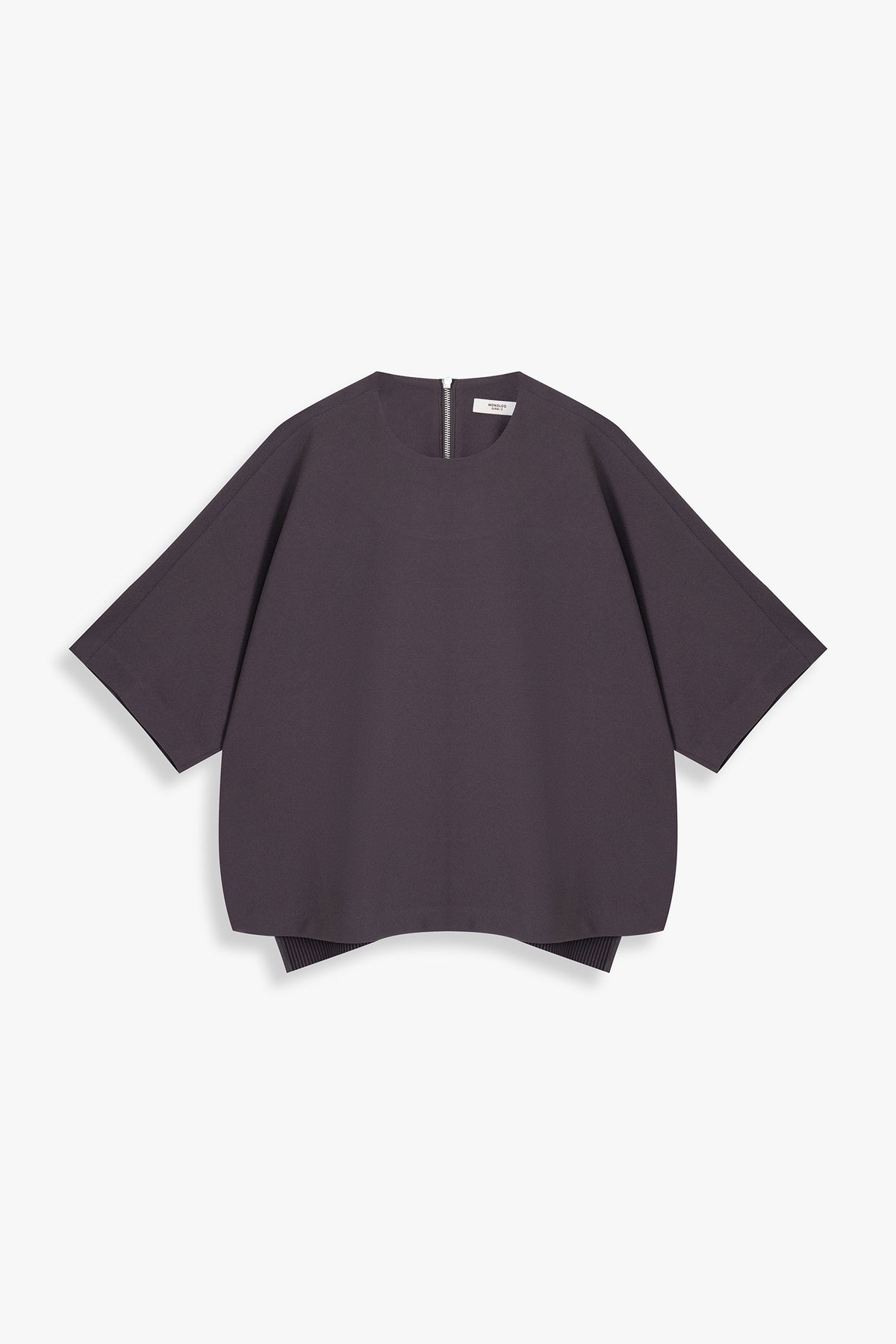 Back-Pleated Dolman Sleeve Top