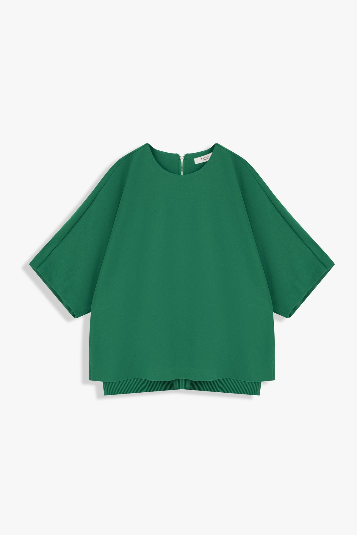 Back-Pleated Dolman Sleeve Top