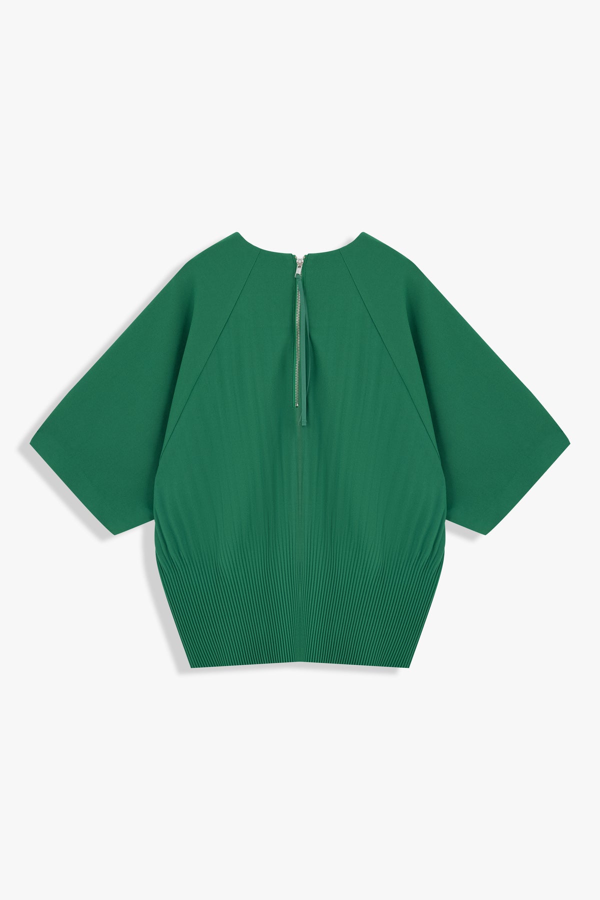 Back-Pleated Dolman Sleeve Top
