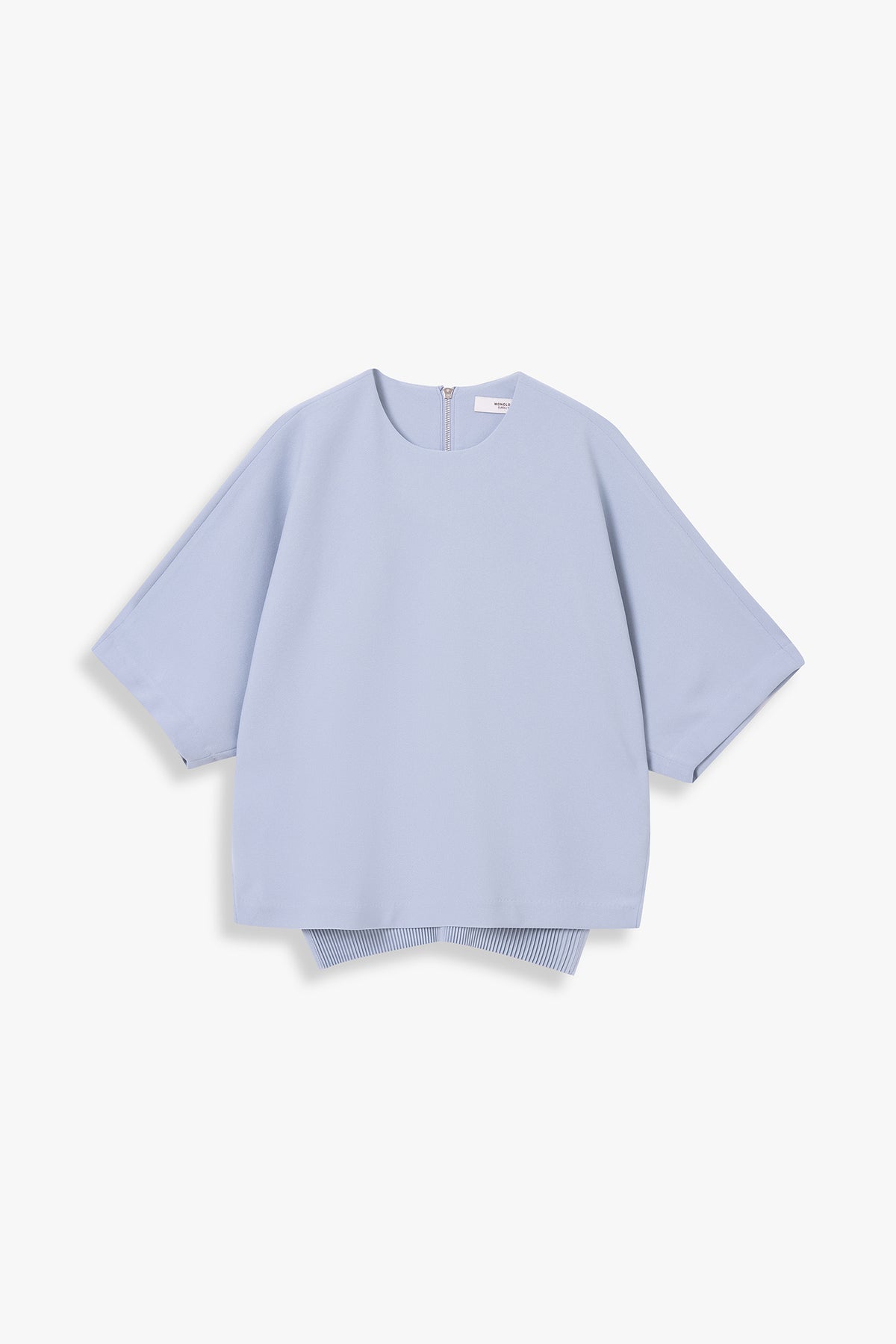 Back-Pleated Dolman Sleeve Top