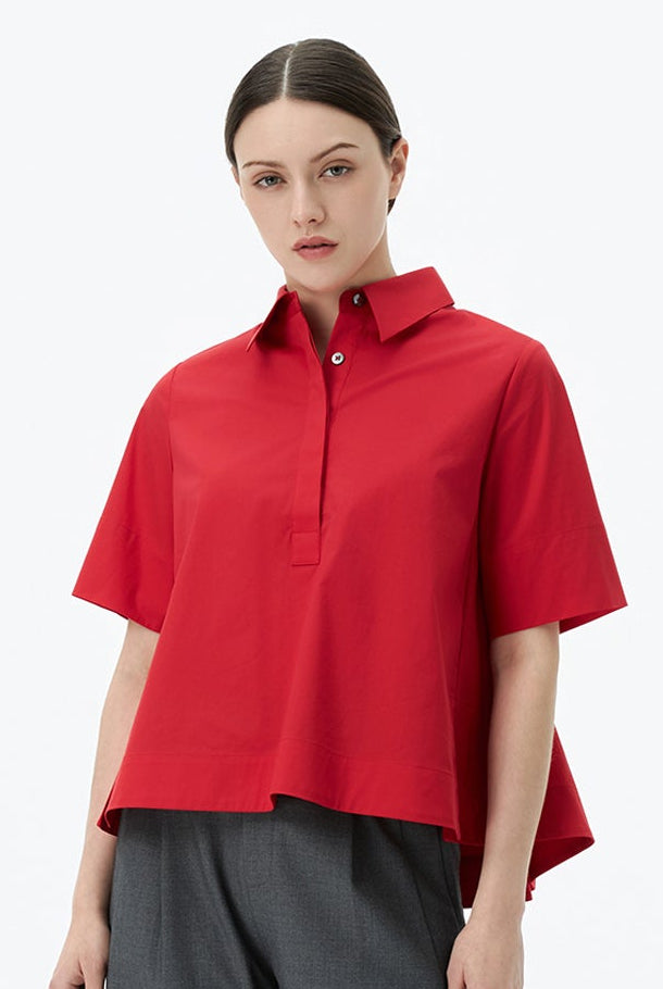Half-Placket Popover Shirt