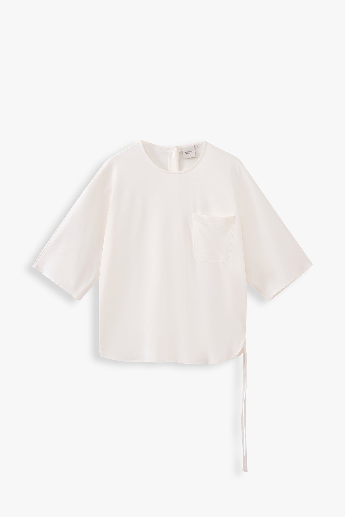 Round Neck Top With Back Opening