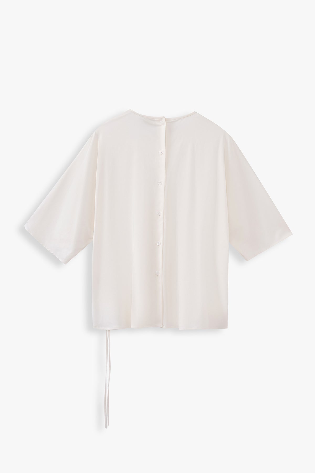 Round Neck Top With Back Opening