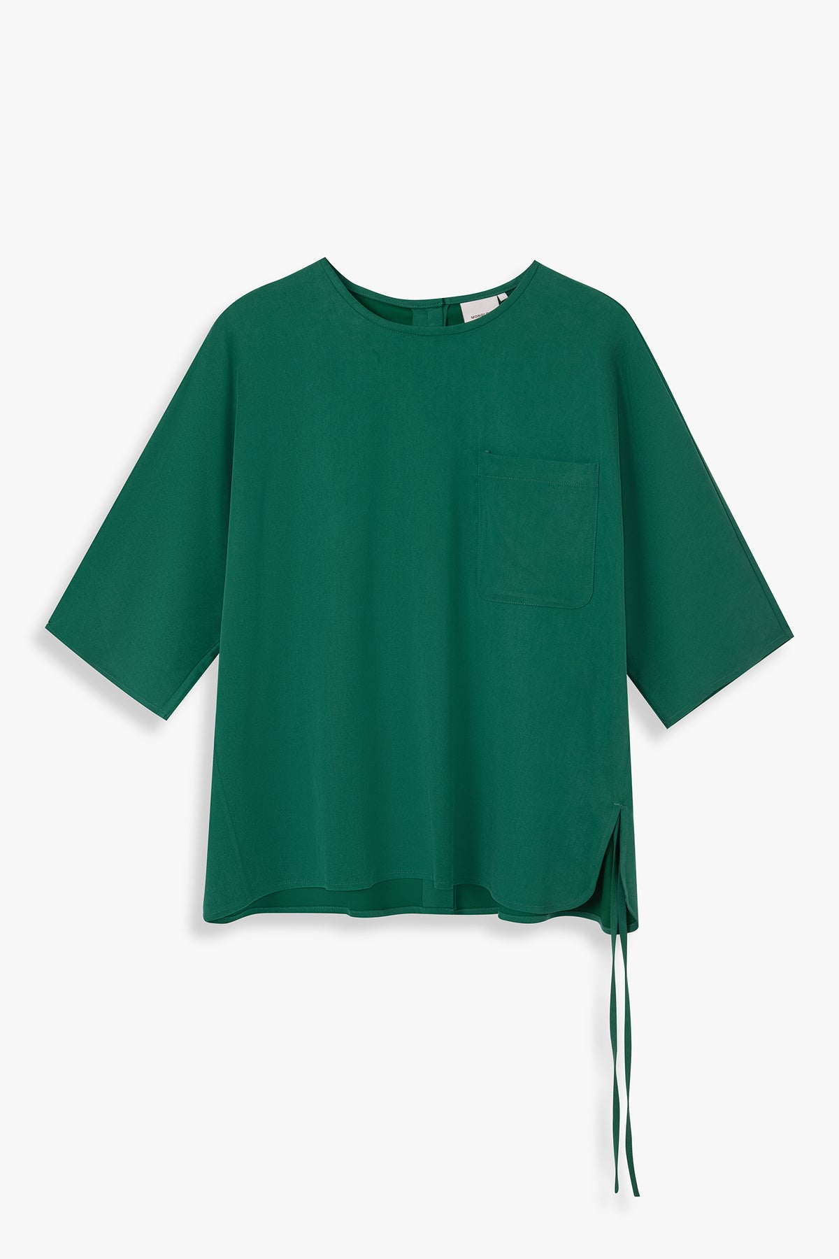 Round Neck Top With Back Opening