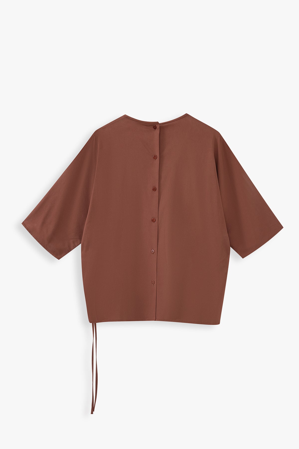 Round Neck Top With Back Opening