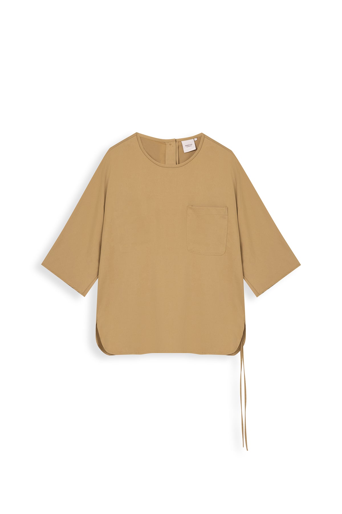 Round Neck Top With Back Opening