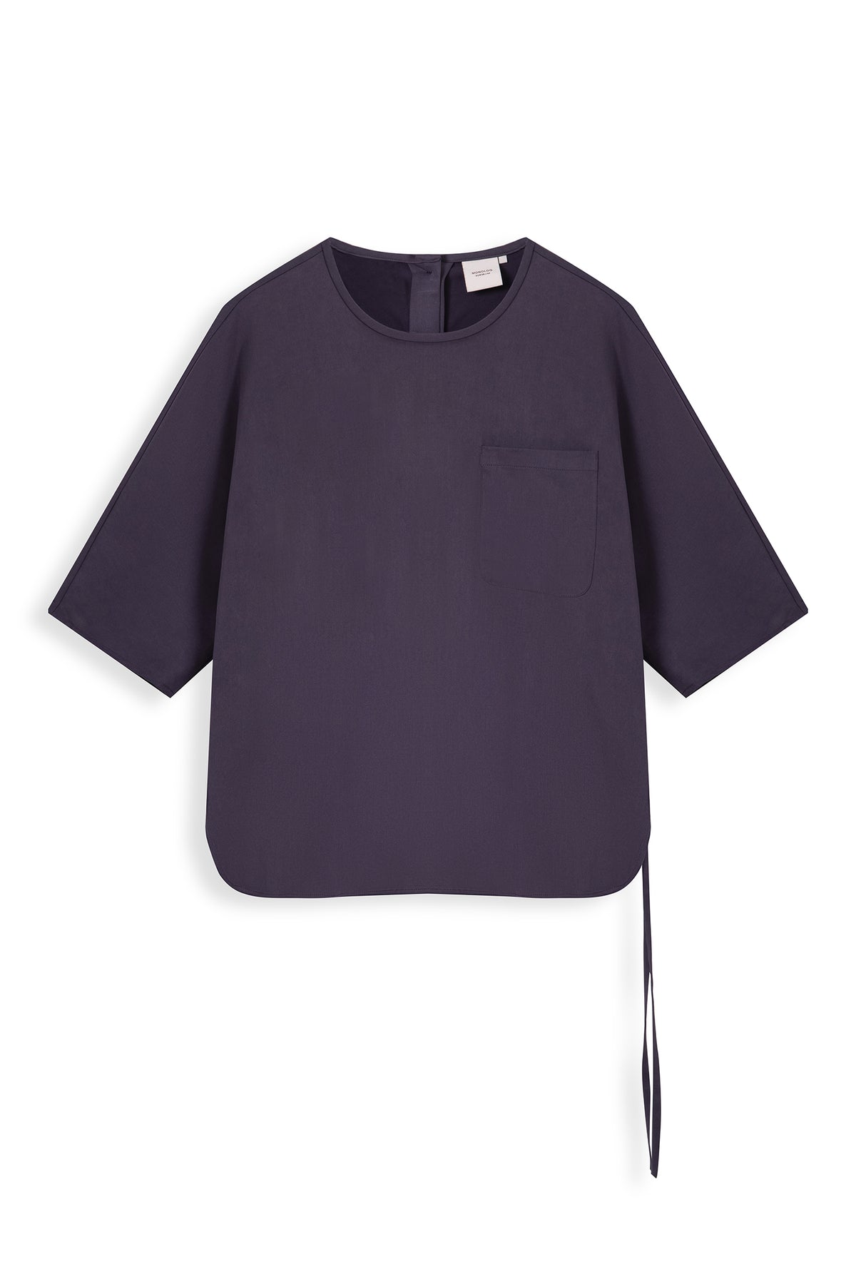 Round Neck Top With Back Opening