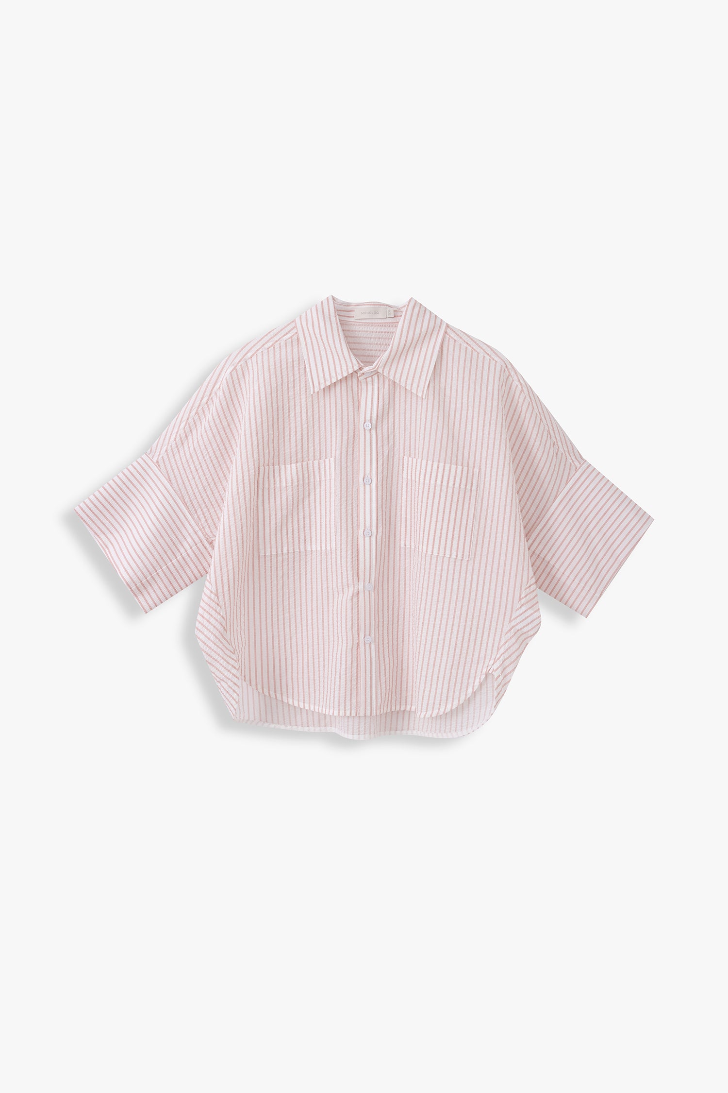 Striped Wide-Sleeve Shirt