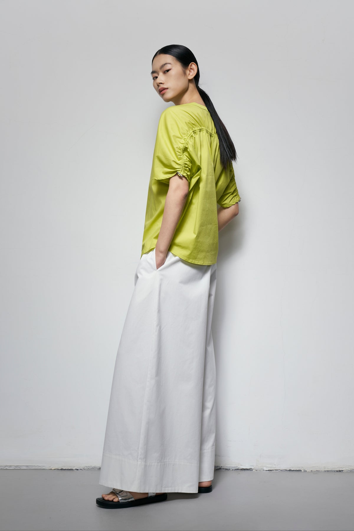 Woven Pullover Top
