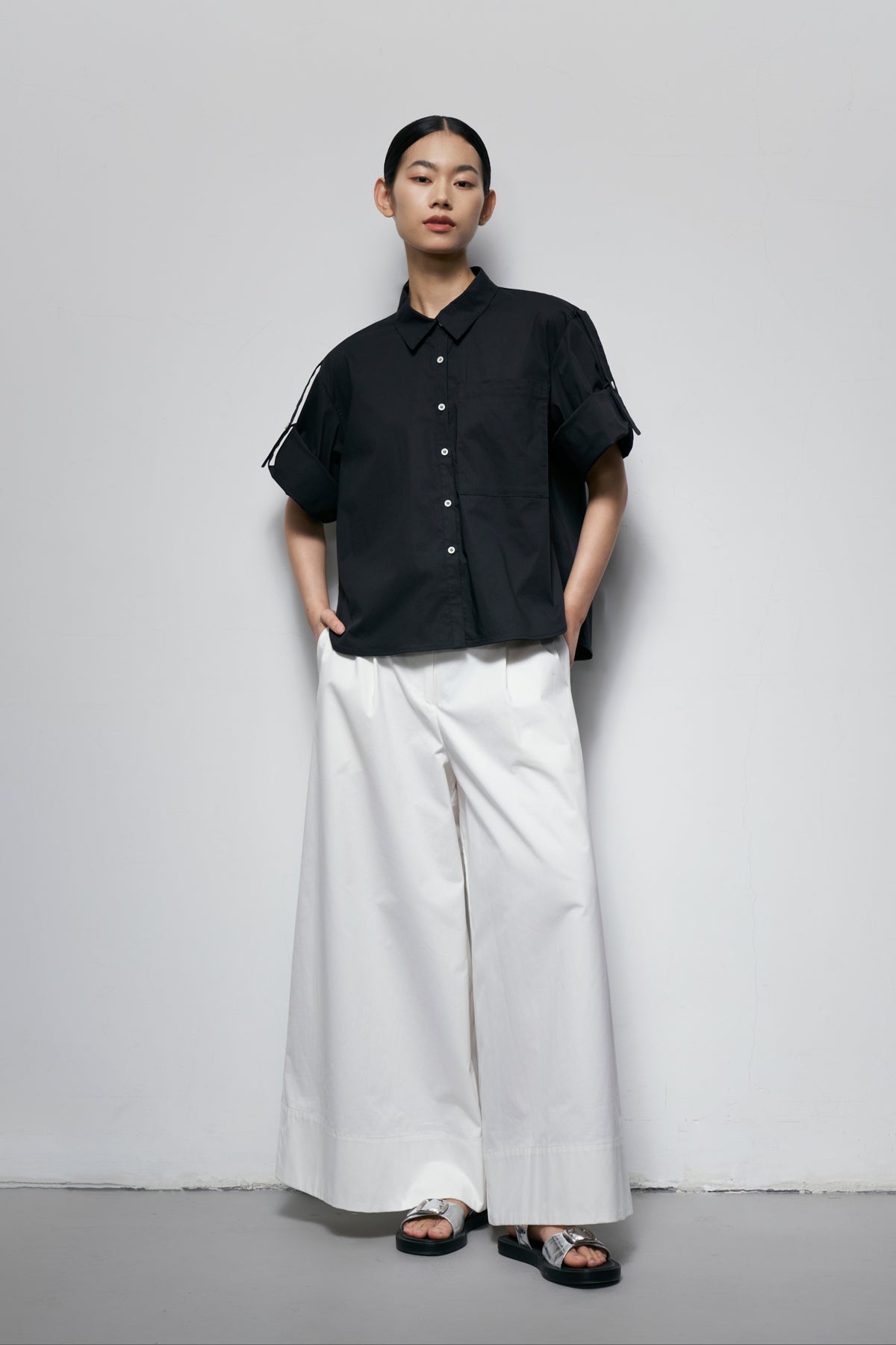 Epaulette-Strap Shirt