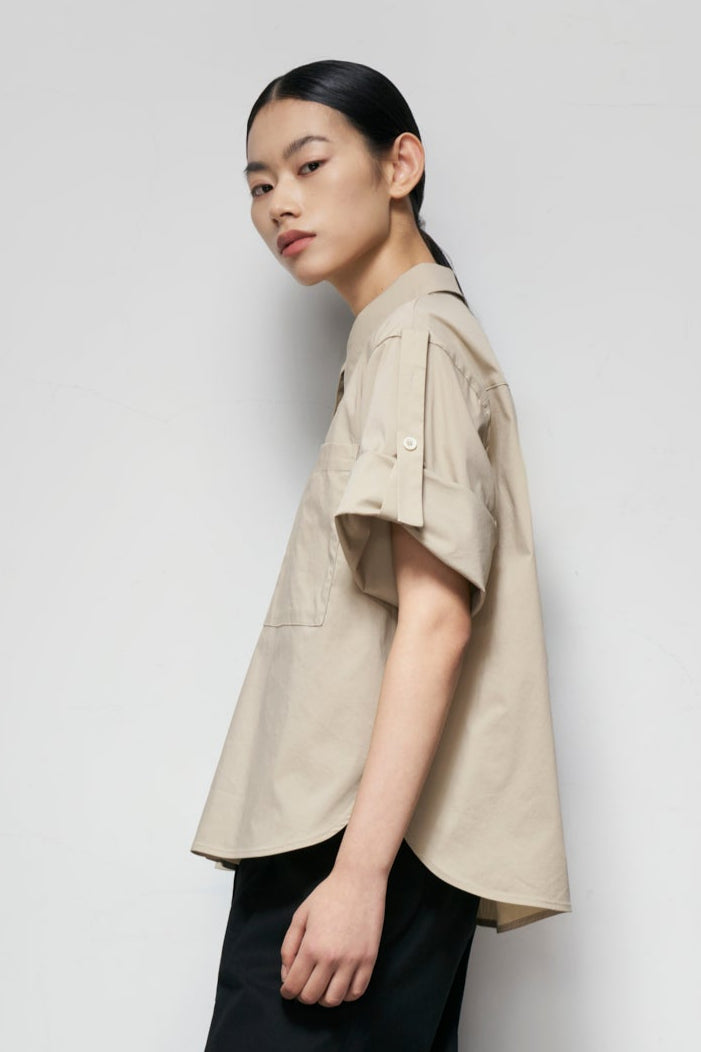 Epaulette-Strap Shirt