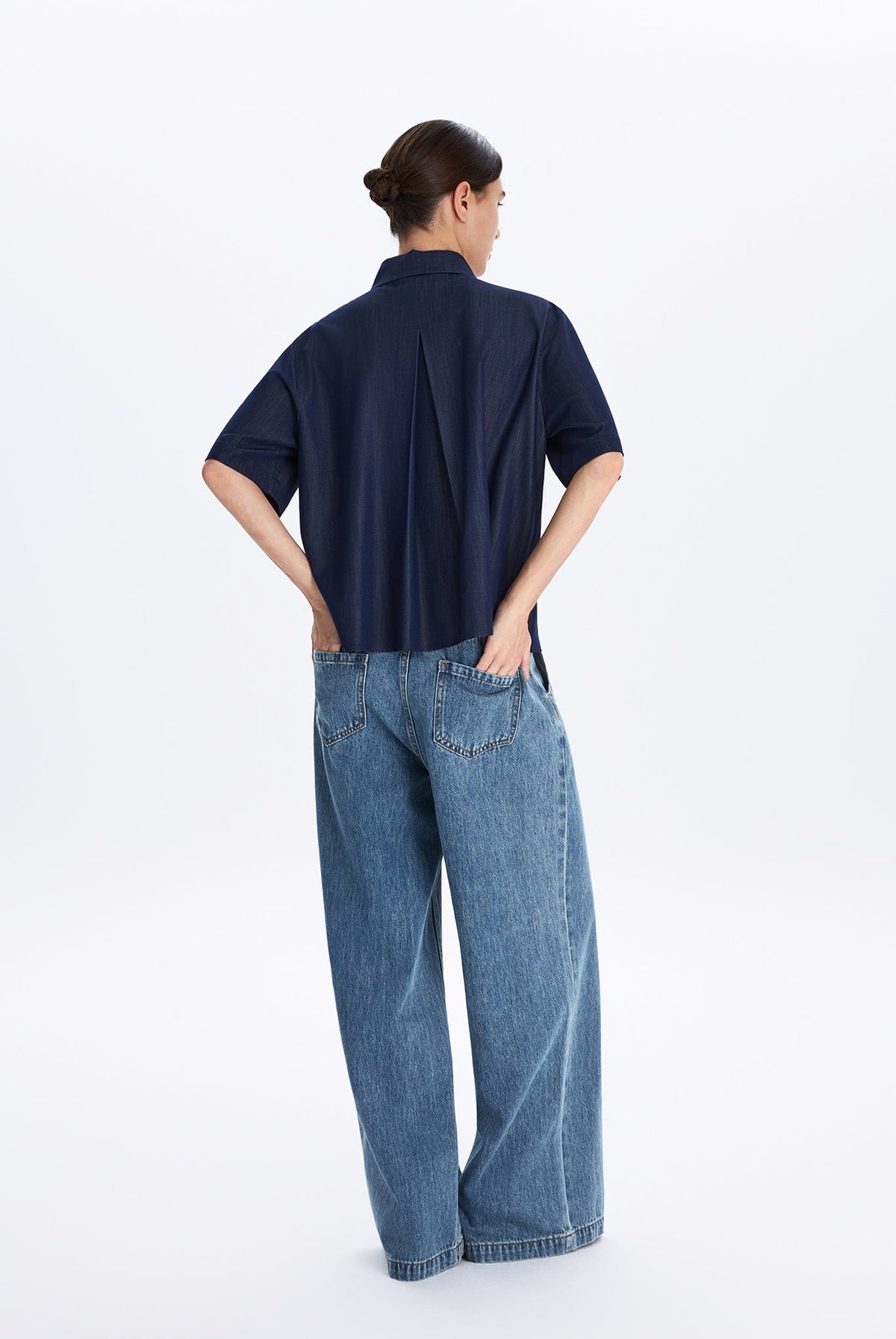 Boxy Short Sleeve Tencel Shirt