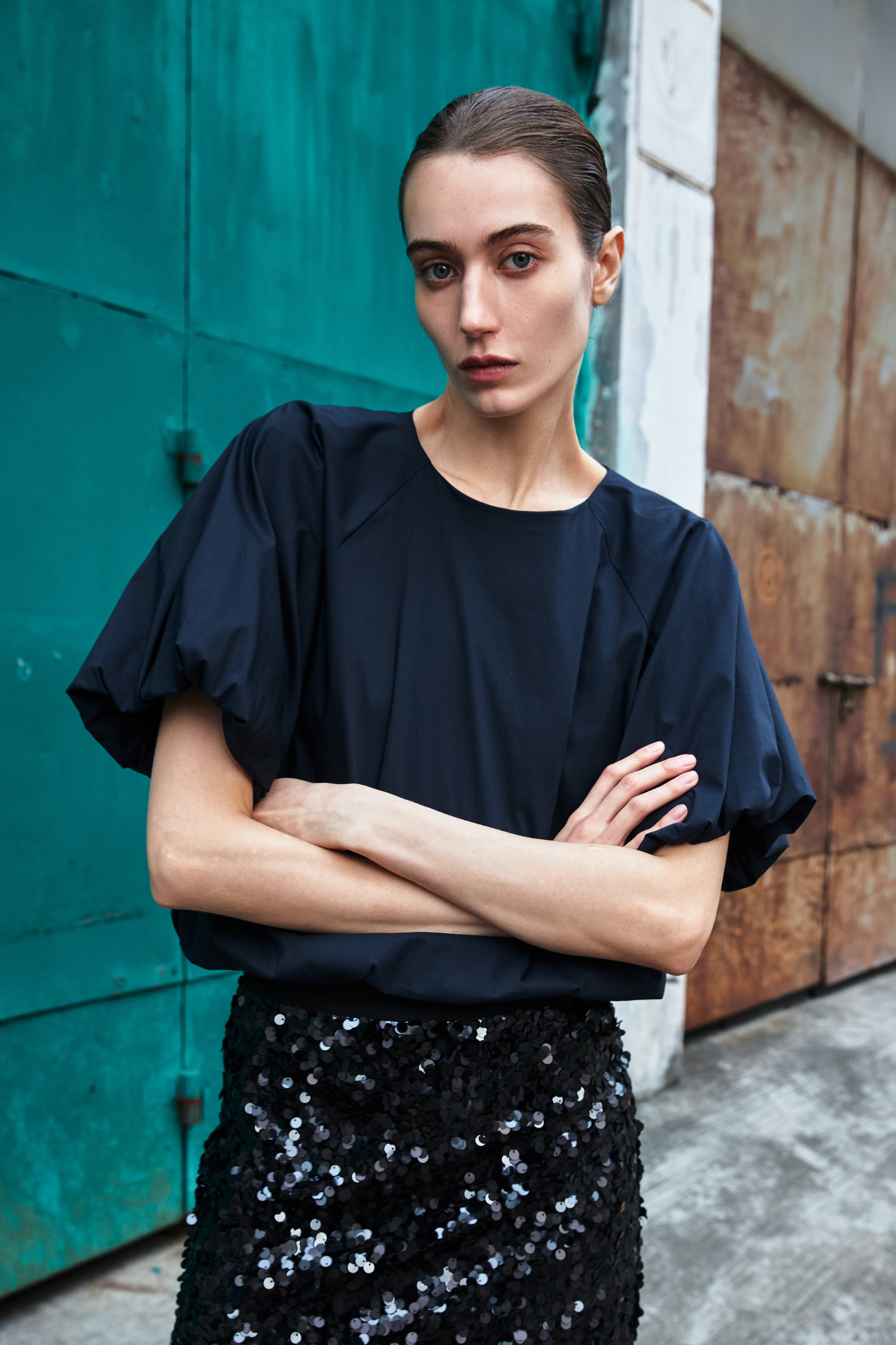 Bubble Raglan Sleeve Top