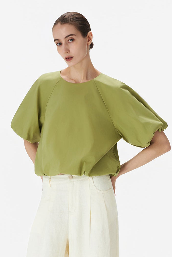 Bubble Raglan Sleeve Top