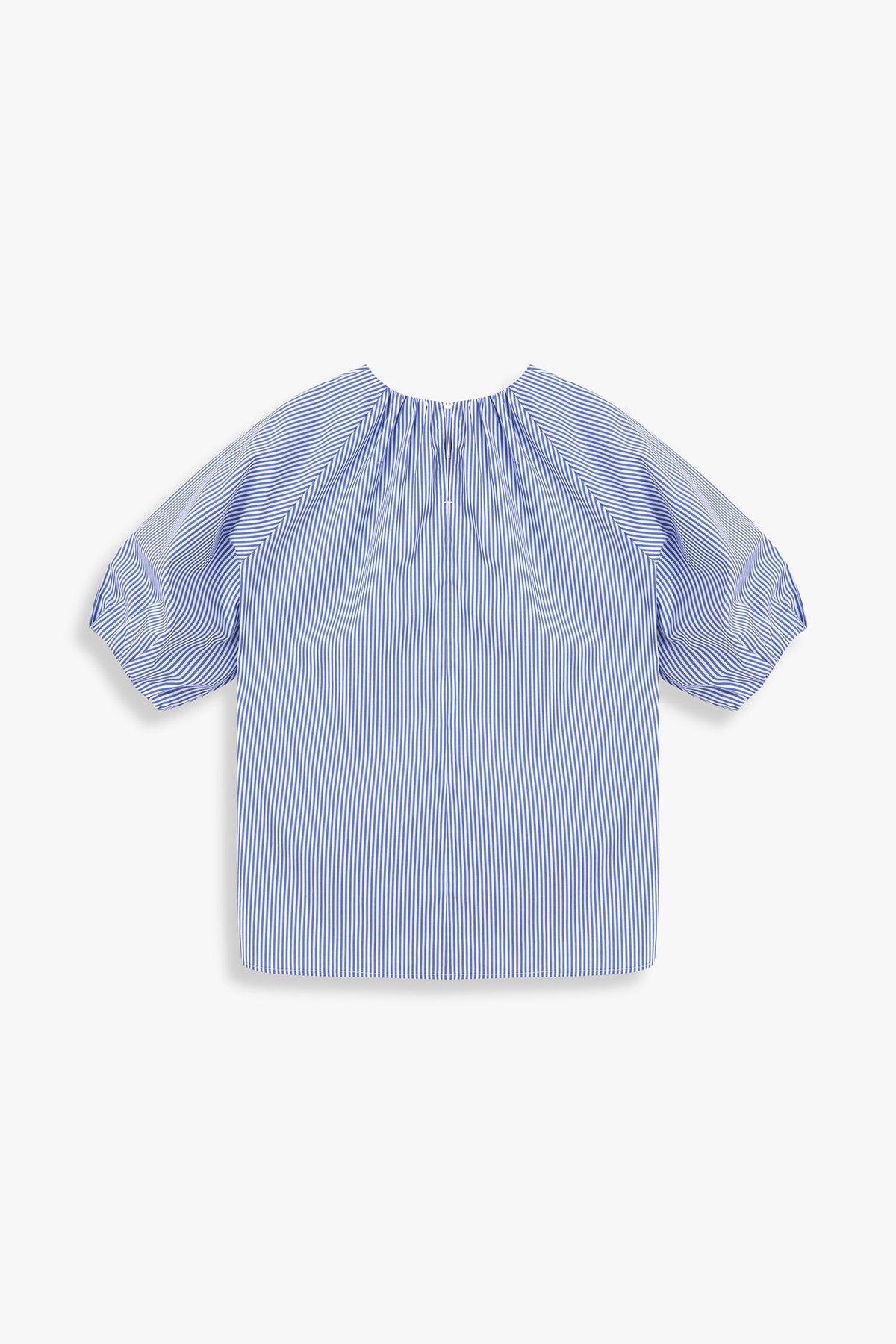 Striped Blouse With Balloon Sleeves