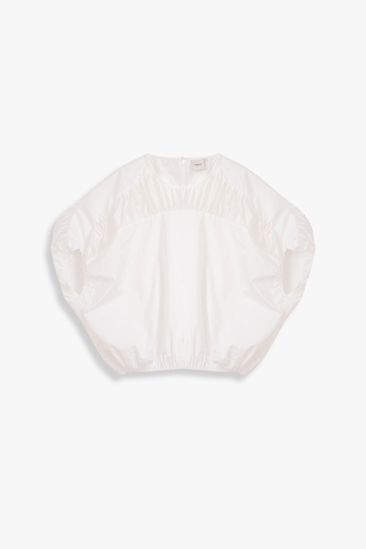 Contrast Panel Bubble Blouse
