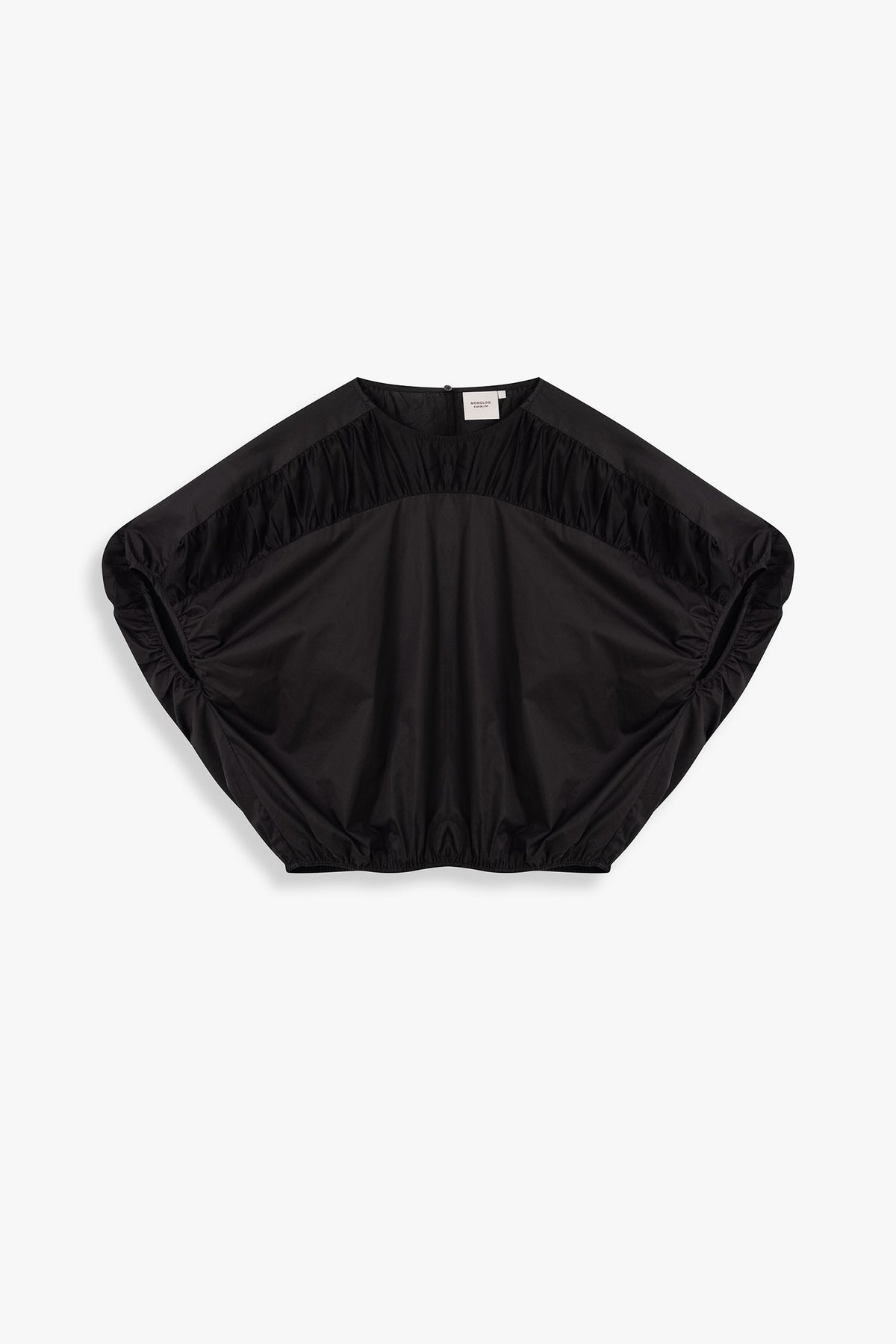 Contrast Panel Bubble Blouse