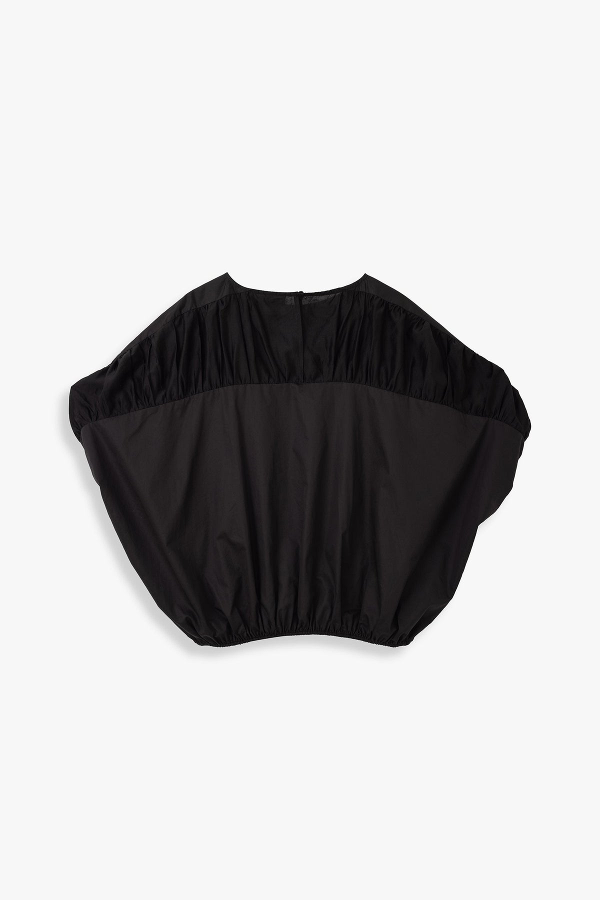 Contrast Panel Bubble Blouse