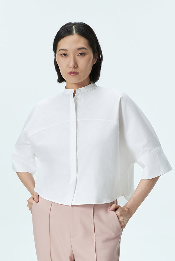 Bat-Wing Open Front Shirt