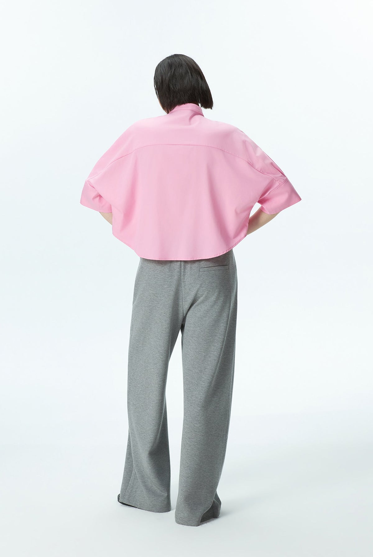 Bat-Wing Open Front Shirt
